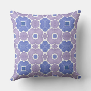 Violet And Blue Watercolor Pattern  Cushion