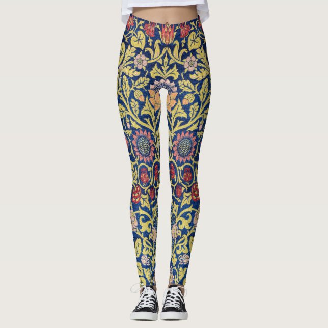 Violet and Columbine, William Morris Leggings (Front)