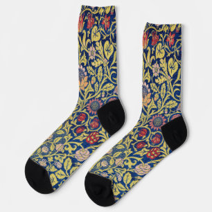 Violet and Columbine, William Morris Socks