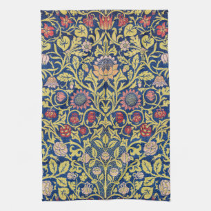 Violet and Columbine, William Morris Tea Towel