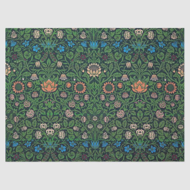 Violet and Columbine, William Morris Tissue Paper (Front)