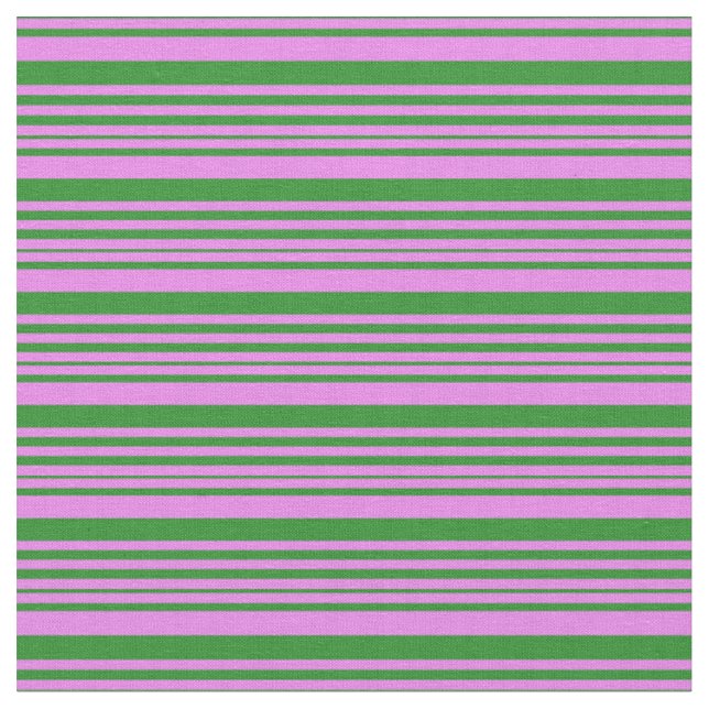 Violet and Forest Green Coloured Pattern Fabric (Close Up)