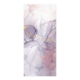 Violet and Gold Marble Rack Card