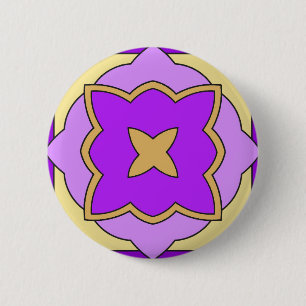 Violet and Lilac 6 Cm Round Badge