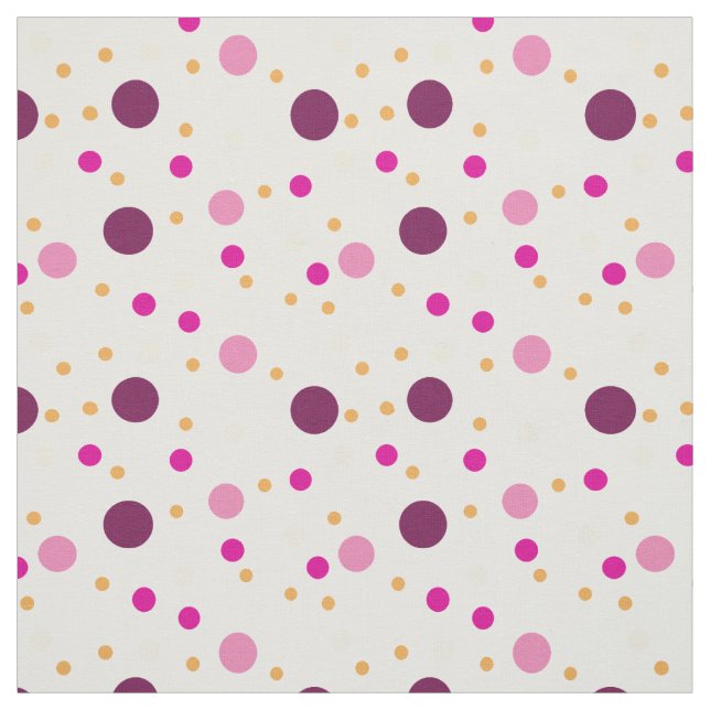 Violet and Pink dots pattern Fabric (Swatch)