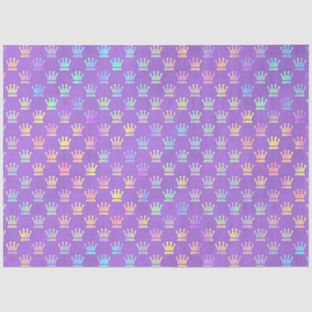 Violet and Rainbows Series Design 6 Tissue Paper (Front)