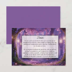 Violet at Midnight Enchanted Forest Enclosure Card