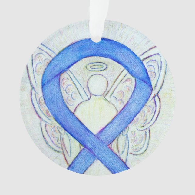 Violet Awareness Ribbon Angel Customised Ornaments (Front)