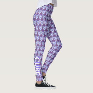 Violet Awareness Ribbon Hope & Cure Angel Leggings