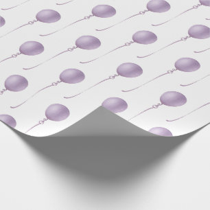 Violet balloon Gift Wrapping Paper - Cadeaupapier