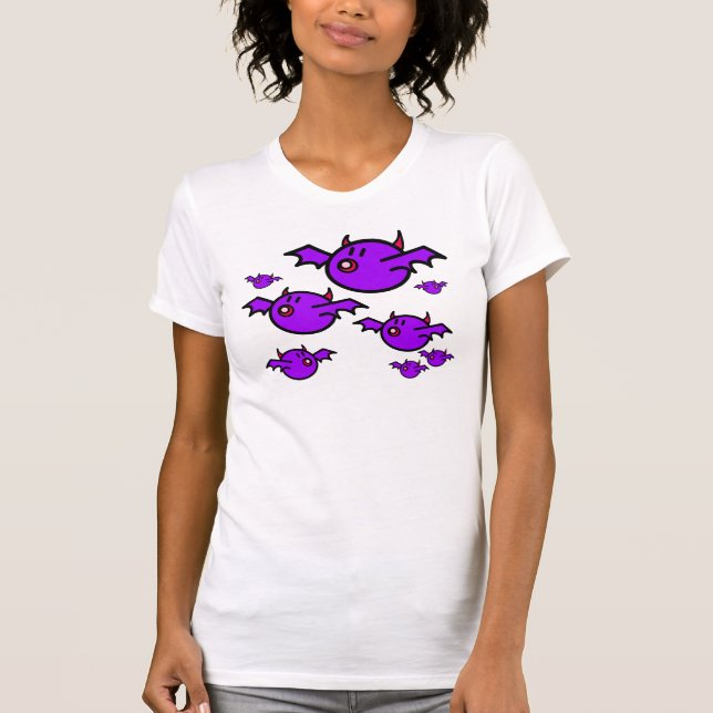 Violet Bats T-Shirt (Front)