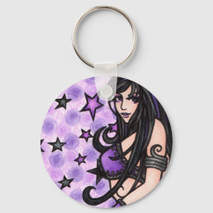 Violet Belly Dancer Key Ring