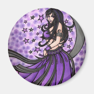 Violet Belly Dancer Magnet