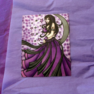 Violet Belly Dancer Postcard