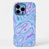Violet Blue Marble Texture Abstract Liquid Paint