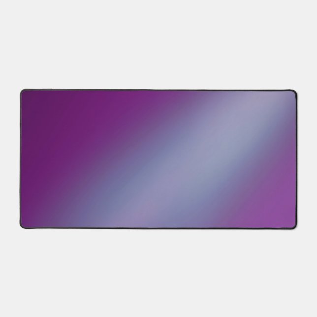 Violet & Blue moonlight ombre   Desk Mat (Front)