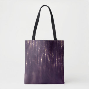 Violet Bokeh Circles: Beautiful Illustration Tote Bag