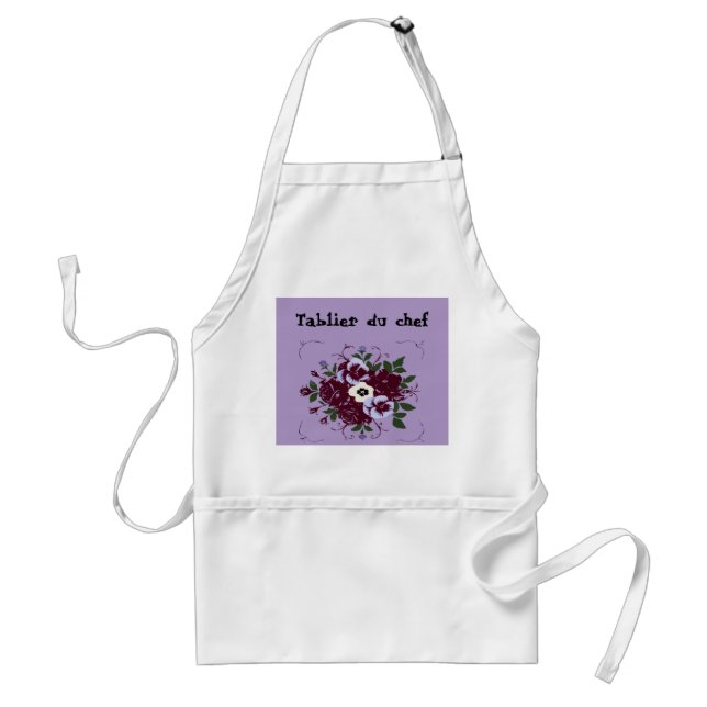 Violet Bouquet Apron (Front)