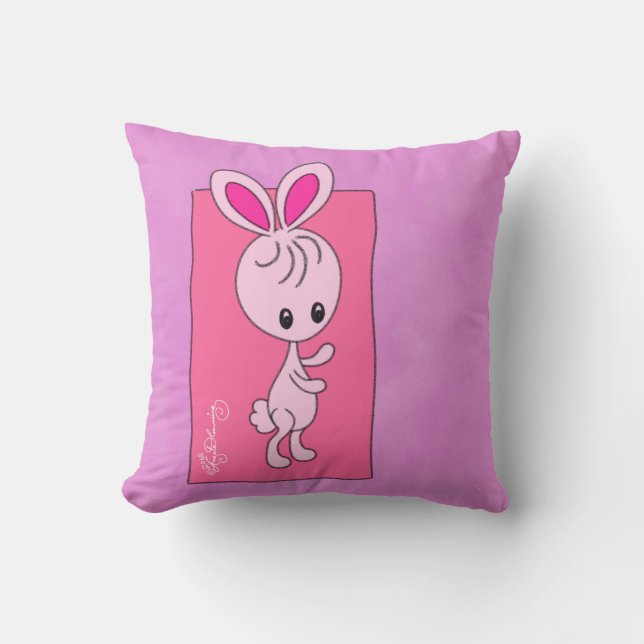 "Violet" Bunny Cushion (Front)