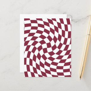 Violet Burgundy Wedding Collection Check Chequered