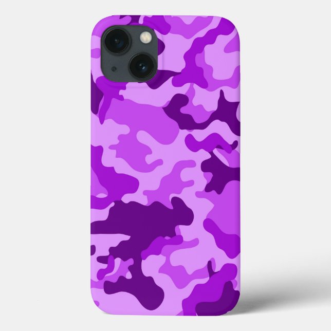 Violet Camo Pattern Case-Mate iPhone Case (Back)