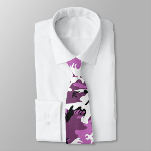 Violet Camo Tie