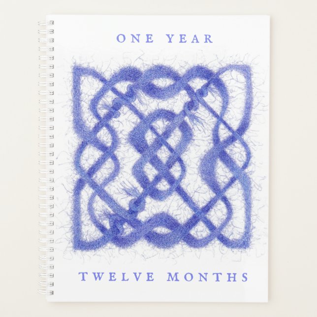 VIOLET CELTIC KNOT 8.5x11 Planner / Calendar (Front)