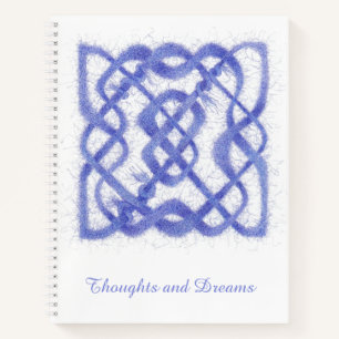 VIOLET CELTIC KNOT 8.5x11 Spiral Notebook