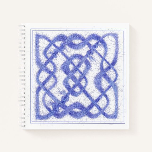 VIOLET CELTIC KNOT 8.5x8.5 Spiral Notebook (Front)