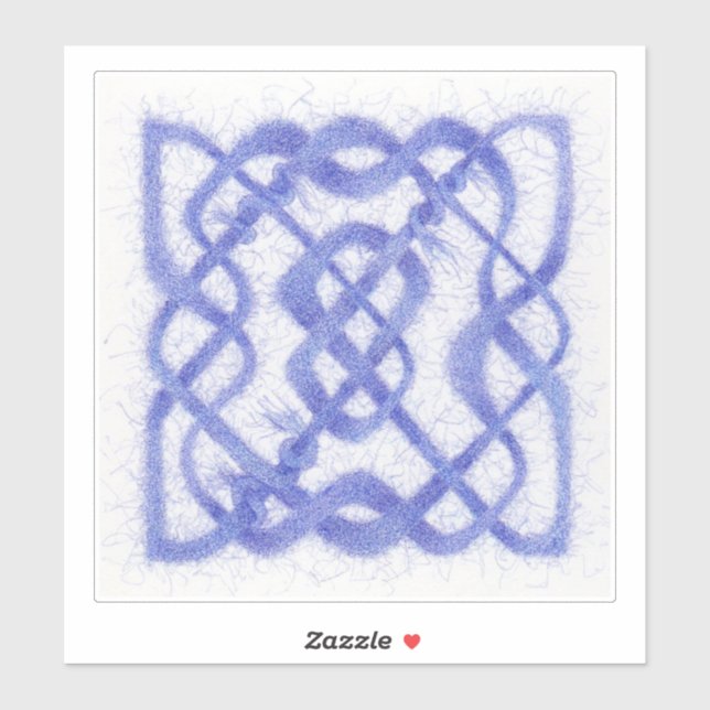 VIOLET CELTIC KNOT 8" Vinyl Sticker (Sheet)