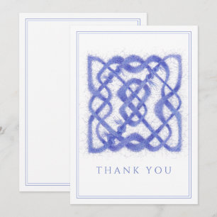 VIOLET CELTIC KNOT Flat Thank You Card