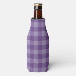 Violet chequered background bottle cooler