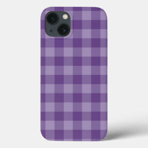 Violet chequered background iPhone 13 case