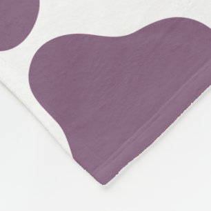 Violet Cow Fleece Blanket