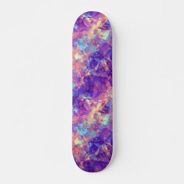 Violet Crumpled Texture Skateboard (Front)
