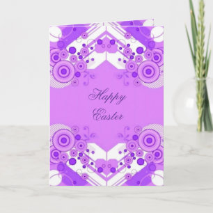 Violet Deco Easter Card