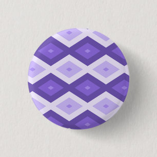 Violet diamond pattern 3 cm round badge