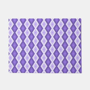 Violet diamond pattern doormat