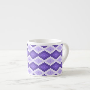 Violet diamond pattern espresso cup