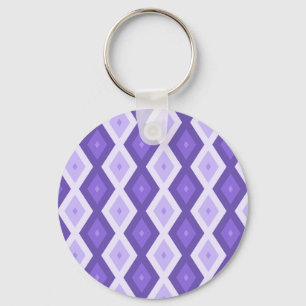 Violet diamond pattern key ring