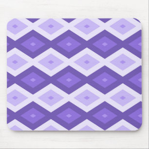 Violet diamond pattern mouse pad