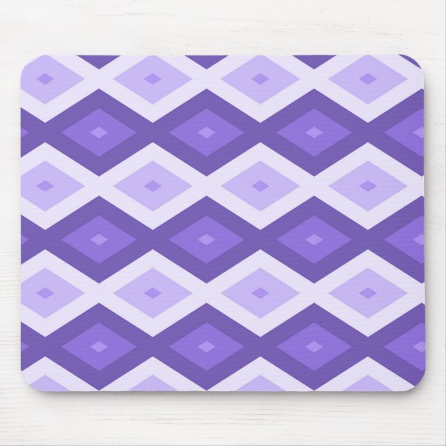 Violet diamond pattern mouse pad (Front)