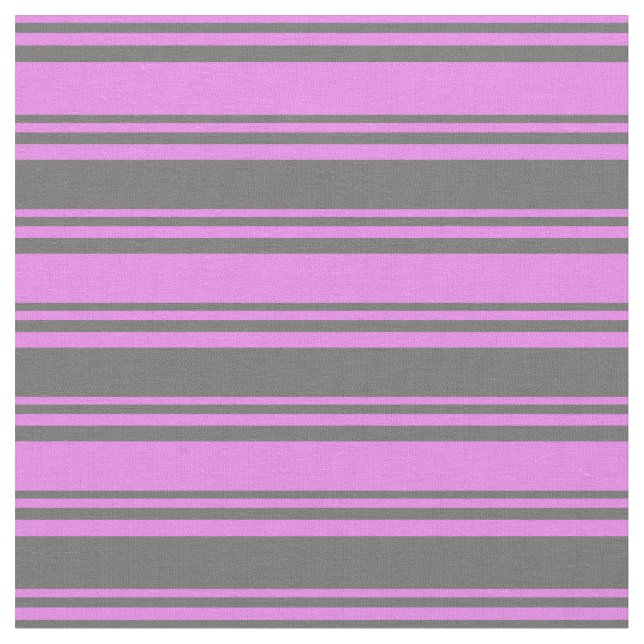 Violet & Dim Grey Coloured Lined Pattern Fabric (Close Up)