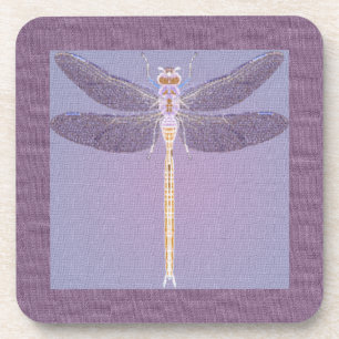 Violet Dragonfly Coaster