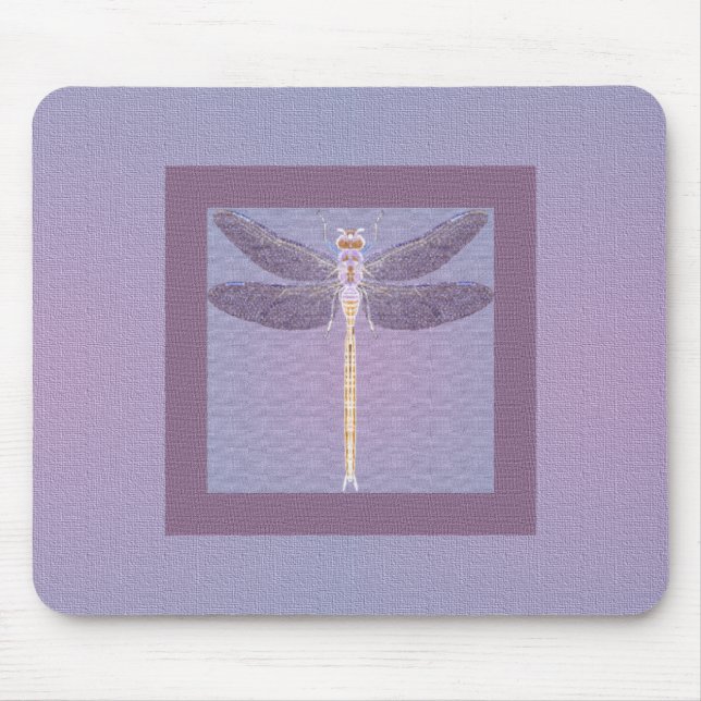 Violet Dragonfly Mouse Pad (Front)