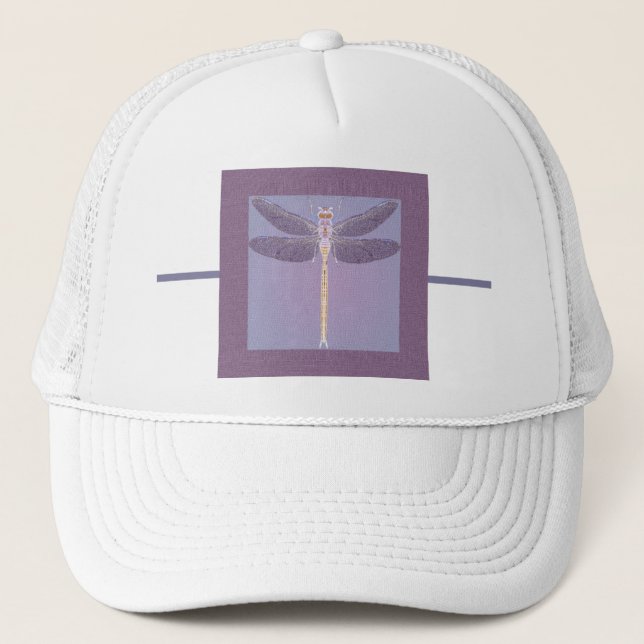 Violet Dragonfly Trucker Hat (Front)