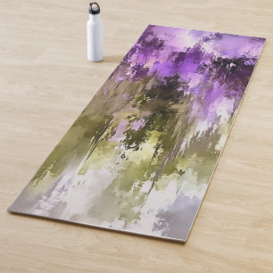 Violet Dreams And Olive Skies Yoga Mat