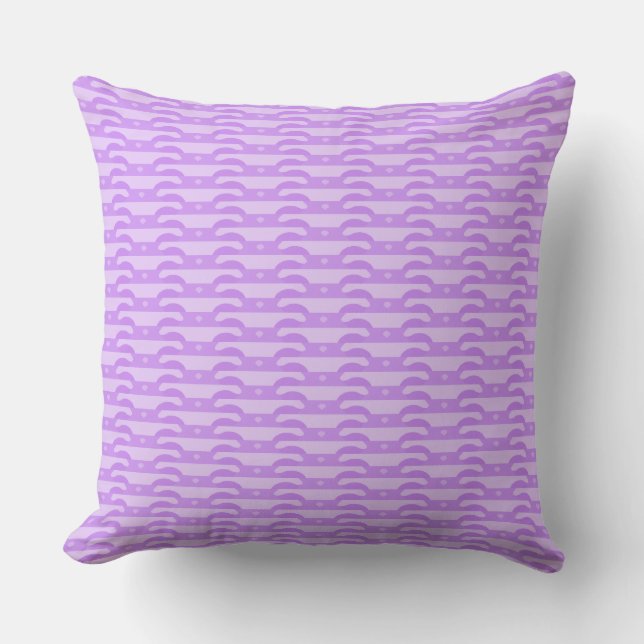 Violet Dreams-Light Purple Throw Pillow (Front)