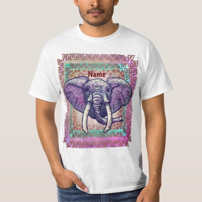 Violet Elephant t-shirt  (Front)