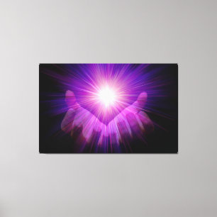 Violet energy healing canvas by healer AF